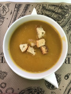 Carrot cream at Tulsi in Barcelona