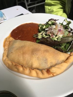 Tofu and veggies empanada at Tulsi in Barcelona