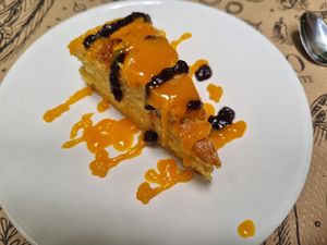 Orange chocolate cake at Tulsi in Barcelona