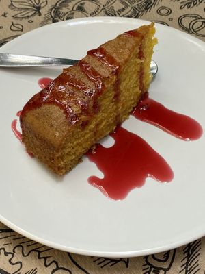 Cake as dessert. I loved it. at Tulsi in Barcelona