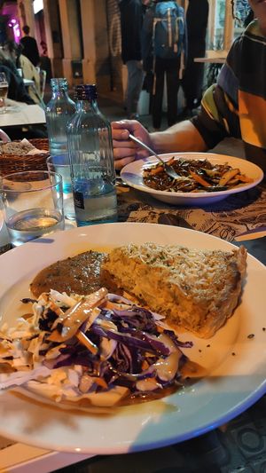 Quiche de verduras at Tulsi in Barcelona