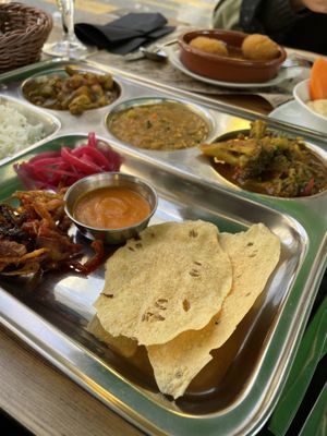 Thali at Tulsi in Barcelona