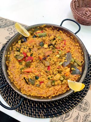 Scrumptious paella from Tulsi at Tulsi in Barcelona