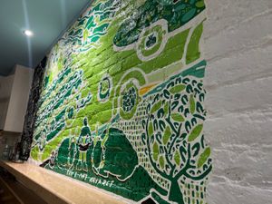 Fun mural   at Tulsi in Barcelona