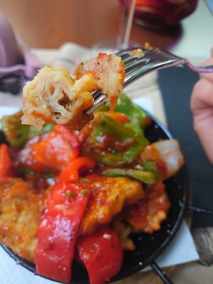 Chili chicken  at Tulsi in Barcelona