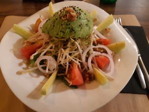 Salad at Tulsi in Barcelona
