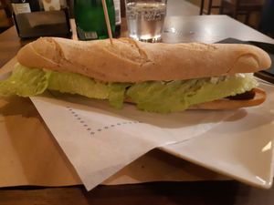Seitan sandwich at Tulsi in Barcelona
