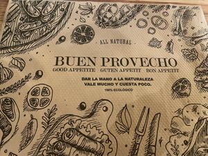 100% ecológico (?)  at Tulsi in Barcelona