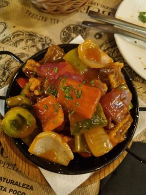 Seitan chilli at Tulsi in Barcelona