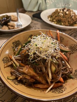 Noodles heura #Veganuary at Tulsi in Barcelona