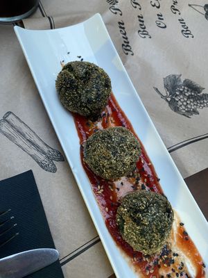The “spinach things"  at Tulsi in Barcelona