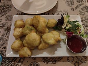 Dados de berenjena at Tulsi in Barcelona