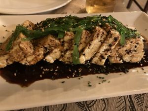 Tofu tataki  at Tulsi in Barcelona