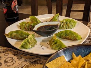 Gyozas at Tulsi in Barcelona