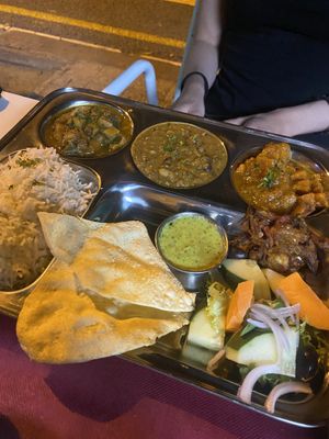 Thali at Tulsi in Barcelona