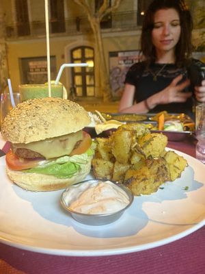 Beyond burger at Tulsi in Barcelona