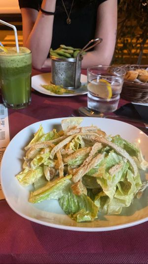 Caesar salad, very tasty  at Tulsi in Barcelona