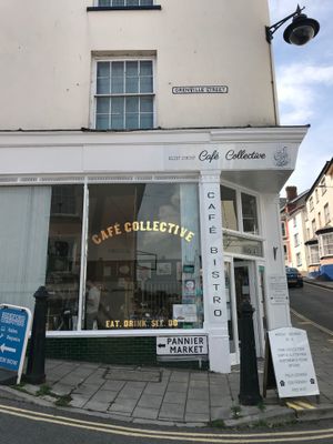 Cafe exterior  at Cafe Collective in Bideford