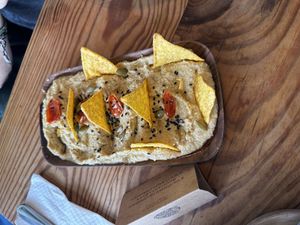 Hummus side  at Mandala in Essaouira