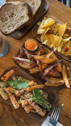 amazing side dishes!!  at Mandala in Essaouira