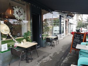 Outside at Tabula Rasa in Colmar