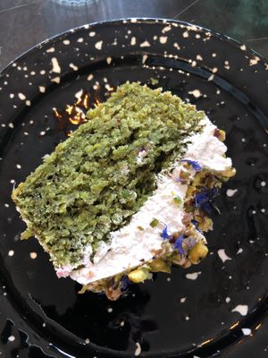 spinat-pistache kuchen - leeeckerrrr  at Tabula Rasa in Colmar