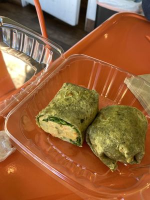 Veggie tuna vegan wrap   at Juice N Blendz in Massapequa