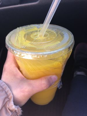 Fresh squeezed orange juice 
  at Juice N Blendz in Massapequa