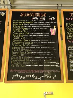 Menu   at Juice N Blendz in Massapequa