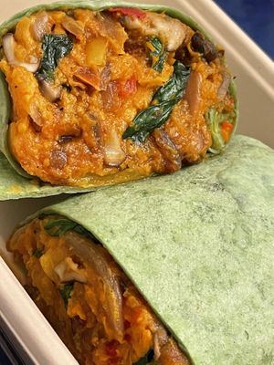 Sweet potato veggie wrap   at Juice N Blendz in Massapequa