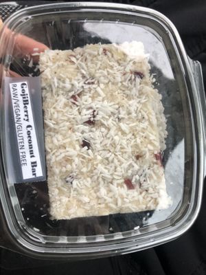 Gojiberry coconut bar  at Juice N Blendz in Massapequa