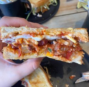 Vegan sloppy joe from the lunch menu  at The Slamwich Club in Stoke-on-trent