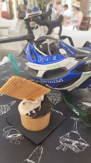 All but 2 flavors are vegan! at Gelato Bar in Denia