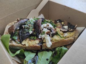 Hummus and feta toastie at Seed and Soul in Dingle