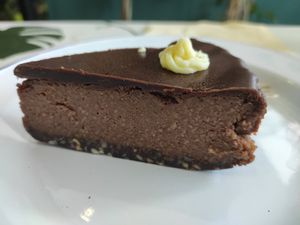 Chocolate and coconut cheesecake at Seed and Soul in Dingle