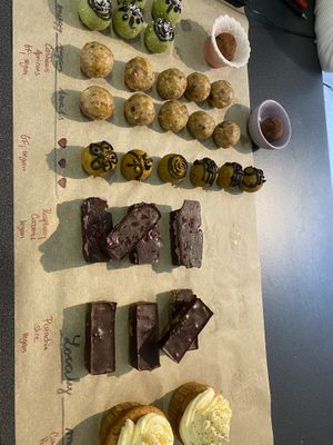 Yummy vegan desserts!   at Seed and Soul in Dingle