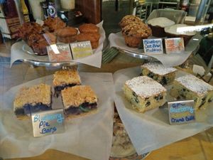 muffins with vegan options at Stellar Brew and Natural Cafe in Mammoth Lakes