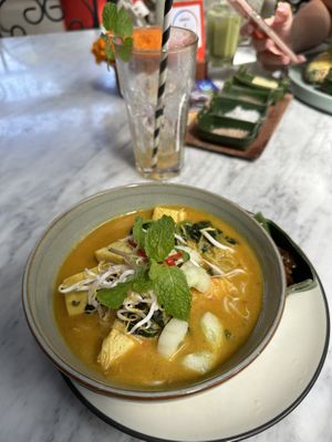 spinach & tofu laksa  at Casa Luna in Ubud