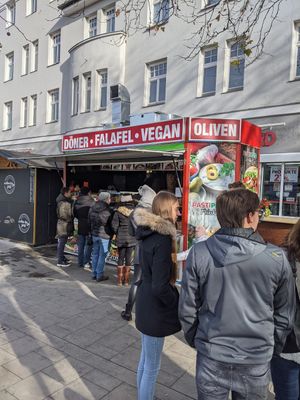 The kiosk at Pastipesto Döner Kebap in Munich