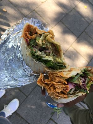 Falaffel und seitan dürüm at Pastipesto Döner Kebap in Munich