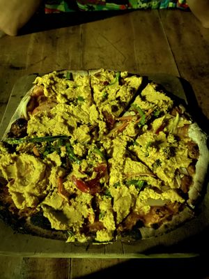 Tofu pizza   at Pizzeria El Zopilote in Ometepe