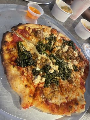 Vegan option  at Oak Flame Pizza in Sanford