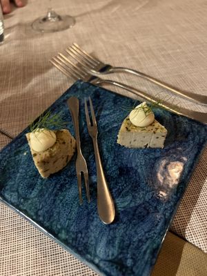 Vegan cheese  at Il Pino in Praiano