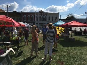 Market view at Farmers Market in Garrettsville