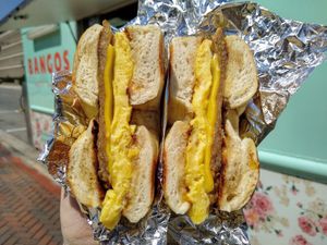 vegan maple boy at Bangos in Lansing