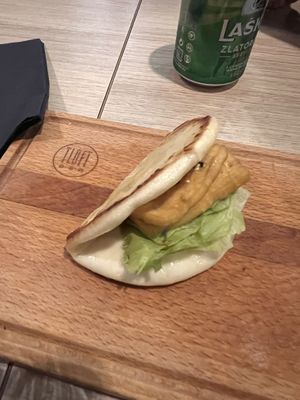 Tofu bun  at Tloft in Ljubljana