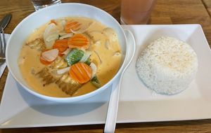 Vegan paneng curry  at Samui Thai Kitchen in Gothenburg
