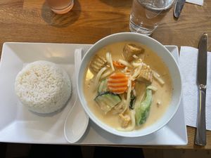 Delicious red curry with tofu.   at Samui Thai Kitchen in Gothenburg