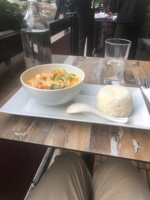 Wonderful vegan red curry my first night in town.  at Samui Thai Kitchen in Gothenburg