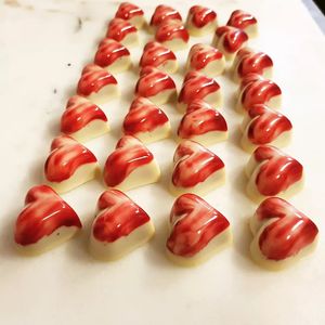 Raspberry hearts for Valentines ❤ at Mosters Praliner in Malmo